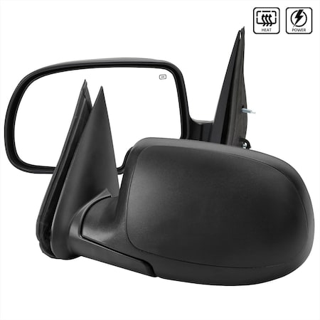 Spec-D Tuning POWER HEATED SIDE MIRRORS MATTE BLACK, 2PK RMV-SIV99HP-FS